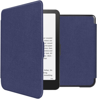 Imoshion Slim Hard Case Bookcase voor de Amazon Kindle Paperwhite (2024) / Paperwhite Signature Edition (2024) / Colorsoft (2024) / Colorsoft Signature Edition (2024) - Donkerblauw