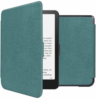 Imoshion Slim Hard Case Bookcase voor de Amazon Kindle Paperwhite (2024) / Paperwhite Signature Edition (2024) / Colorsoft (2024) / Colorsoft Signature Edition (2024) - Donkergroen