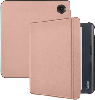 Imoshion Slim Hard Case Bookcase voor de Kobo Libra Colour - Rosé Goud - 7