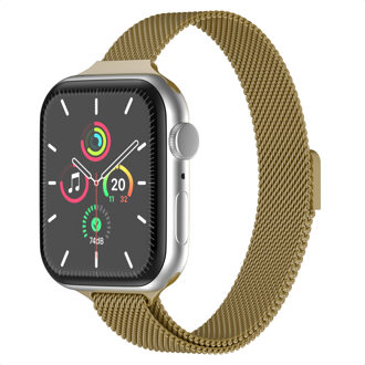 Imoshion Slim Milanees bandje voor de Apple Watch | 38/40/41/42 mm - Goud - 42 mm
