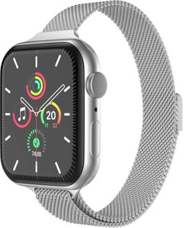 Imoshion Slim Milanees bandje voor de Apple Watch | 38/40/41/42 mm - Zilver - 42 mm