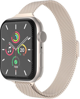 Imoshion Slim Milanees bandje voor de Apple Watch Series 1 t/m 9 / SE (38/40/41 mm) | Series 10 / 11 (42 mm) - Starlight Sterrenlicht - 41 mm