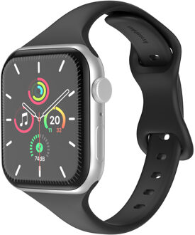 Imoshion Slim siliconen bandje voor de Apple Watch | 38/40/41/42 mm - Zwart - 42 mm
