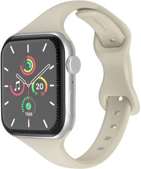 Imoshion Slim siliconen bandje voor de Apple Watch Series 1 t/m 11 / SE / Ultra (44/45/46/49 mm) - Starlight Sterrenlicht - 49 mm