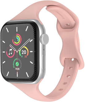 Imoshion Slim siliconen bandje voor de Apple Watch Series 1 t/m 9 / SE (38/40/41 mm) | Series 10 / 11 (42 mm) - Retro Pink Roze - 41 mm