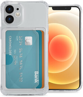 Imoshion Softcase Backcover met pasjeshouder voor de Apple iPhone 12 Mini - Transparant