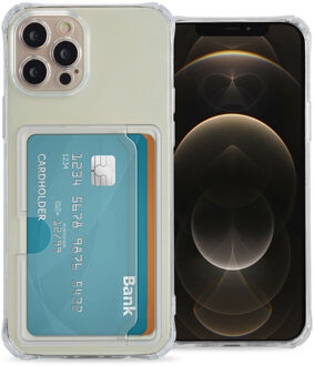 Imoshion Softcase Backcover met pasjeshouder voor de Apple iPhone 12 Pro - Transparant