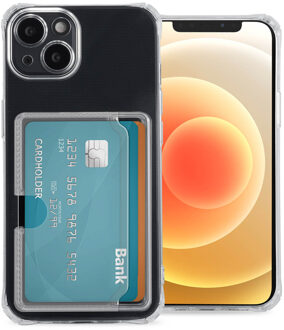 Imoshion Softcase Backcover met pasjeshouder voor de Apple iPhone 12 - Transparant