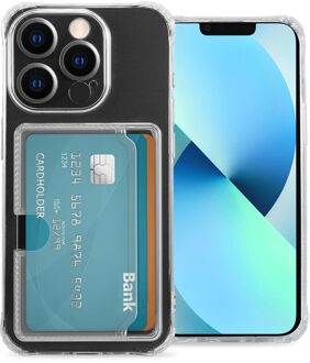 Imoshion Softcase Backcover met pasjeshouder voor de Apple iPhone 13 Mini - Transparant