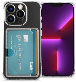 Imoshion Softcase Backcover met pasjeshouder voor de Apple iPhone 13 Pro - Transparant