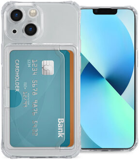 Imoshion Softcase Backcover met pasjeshouder voor de Apple iPhone 13 - Transparant