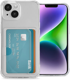 Imoshion Softcase Backcover met pasjeshouder voor de Apple iPhone 14 Pro - Transparant