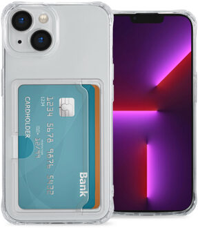 Imoshion Softcase Backcover met pasjeshouder voor de Apple iPhone 14 - Transparant