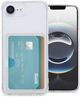 Imoshion Softcase Backcover met pasjeshouder voor de Apple iPhone 16e - Transparant