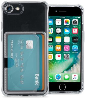 Imoshion Softcase Backcover met pasjeshouder voor de Apple iPhone SE (2022 / 2020) / 8 / 7 - Transparant