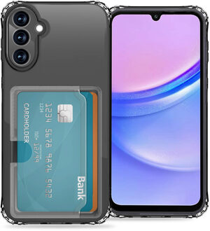 Imoshion Softcase Backcover met pasjeshouder voor de Samsung Galaxy A15 (5G/4G) - Transparant