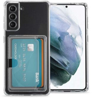 Imoshion Softcase Backcover met pasjeshouder voor de Samsung Galaxy S21 - Transparant