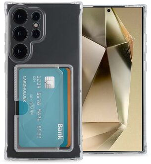 Imoshion Softcase Backcover met pasjeshouder voor de Samsung Galaxy S24 Ultra - Transparant