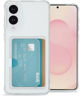 Imoshion Softcase Backcover met pasjeshouder voor de Samsung Galaxy S25 Edge - Transparant