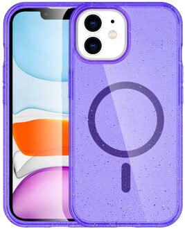 Imoshion Sparkle Backcover met MagSafe voor de Apple iPhone 12 (Pro) - Glitter Paars