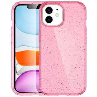 Imoshion Sparkle Backcover met MagSafe voor de Apple iPhone 12 (Pro) - Glitter Roze