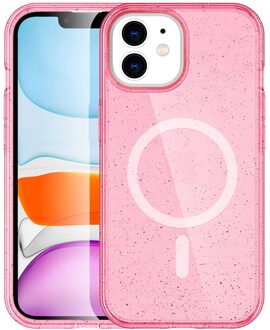 Imoshion Sparkle Backcover met MagSafe voor de Apple iPhone 12 (Pro) - Glitter Roze