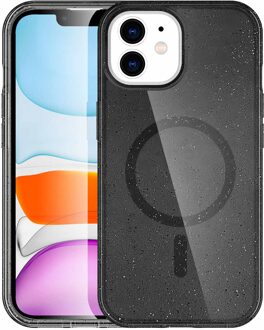 Imoshion Sparkle Backcover met MagSafe voor de Apple iPhone 12 (Pro) - Glitter Zwart