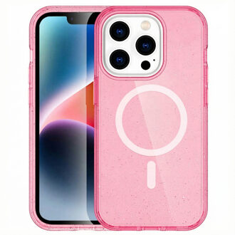 Imoshion Sparkle Backcover met MagSafe voor de Apple iPhone 13 Pro - Glitter Roze