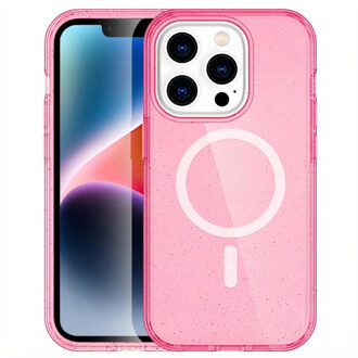 Imoshion Sparkle Backcover met MagSafe voor de Apple iPhone 14 Pro - Glitter Roze