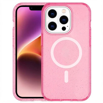 Imoshion Sparkle Backcover met MagSafe voor de Apple iPhone 14 Pro Max - Glitter Roze