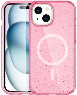 Imoshion Sparkle Backcover met MagSafe voor de Apple iPhone 15 - Glitter Roze