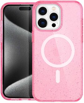 Imoshion Sparkle Backcover met MagSafe voor de Apple iPhone 15 Pro - Glitter Roze