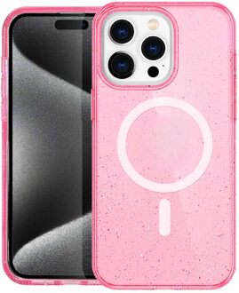 Imoshion Sparkle Backcover met MagSafe voor de Apple iPhone 15 Pro - Glitter Roze