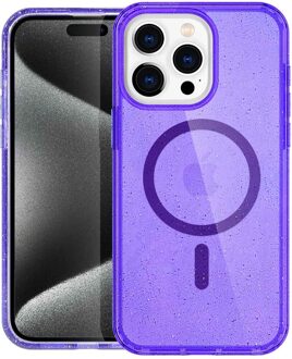 Imoshion Sparkle Backcover met MagSafe voor de Apple iPhone 15 Pro Max - Glitter Paars