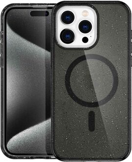 Imoshion Sparkle Backcover met MagSafe voor de Apple iPhone 15 Pro Max - Glitter Zwart