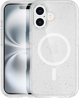 Imoshion Sparkle Backcover met MagSafe voor de Apple iPhone 16 - Glitter Transparant