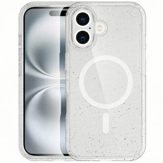 Imoshion Sparkle Backcover met MagSafe voor de Apple iPhone 16 - Glitter Transparant