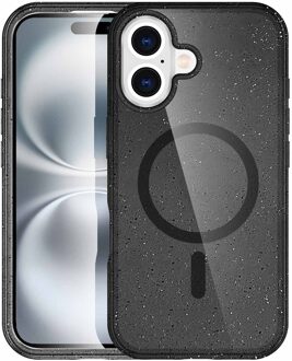Imoshion Sparkle Backcover met MagSafe voor de Apple iPhone 16 - Glitter Zwart