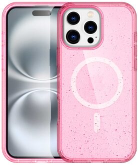 Imoshion Sparkle Backcover met MagSafe voor de Apple iPhone 16 Pro Max - Glitter Roze
