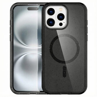 Imoshion Sparkle Backcover met MagSafe voor de Apple iPhone 16 Pro Max - Glitter Zwart
