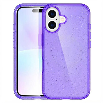 Imoshion Sparkle Backcover met MagSafe voor de Apple iPhone 17 - Paars