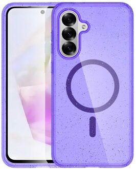 Imoshion Sparkle Backcover met MagSafe voor de Samsung Galaxy A56 - Glitter Paars