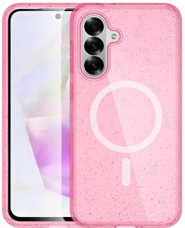 Imoshion Sparkle Backcover met MagSafe voor de Samsung Galaxy A56 - Glitter Roze
