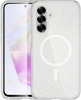 Imoshion Sparkle Backcover met MagSafe voor de Samsung Galaxy A56 - Glitter Transparant