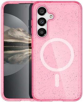 Imoshion Sparkle Backcover met MagSafe voor de Samsung Galaxy S24 - Glitter Roze