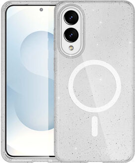 Imoshion Sparkle Backcover met MagSafe voor de Samsung Galaxy S25 Edge - Transparant