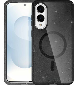 Imoshion Sparkle Backcover met MagSafe voor de Samsung Galaxy S25 Edge - Zwart