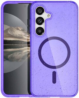 Imoshion Sparkle Backcover met MagSafe voor de Samsung Galaxy S25 - Glitter Paars