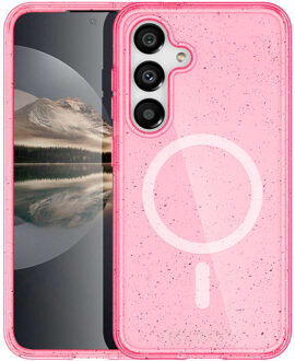 Imoshion Sparkle Backcover met MagSafe voor de Samsung Galaxy S25 Plus - Roze