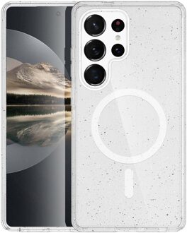 Imoshion Sparkle Backcover met MagSafe voor de Samsung Galaxy S25 Ultra - Glitter Transparant